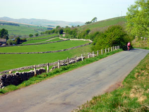 Cycling near Ravenstonedale Cumbria