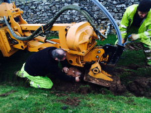 Fell End Broadband. Trenching