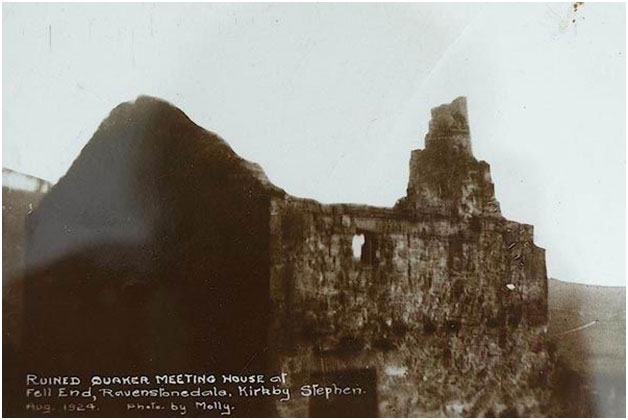 The Ruined Quaker Meeting House of Fell End, Ravenstonedale, Kirkby Stephen. Aug 1924