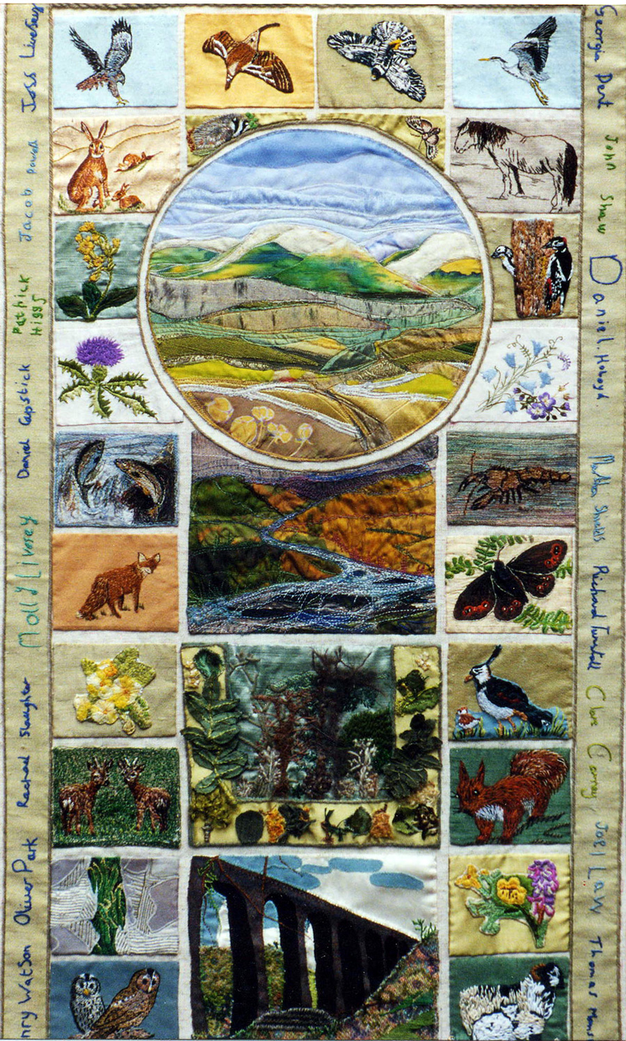 Millennium Embroidery Project - Spring Panel